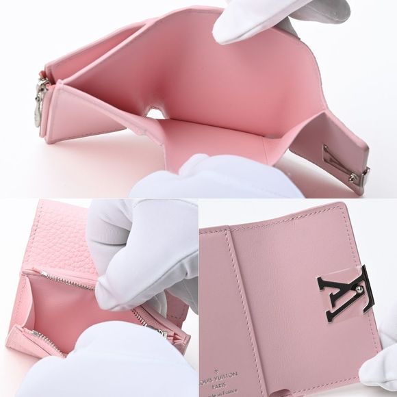 Louis Vuitton Portefeuille Capucines Taurillon Leather Pink Wallet Handbag - Picture 6 of 6